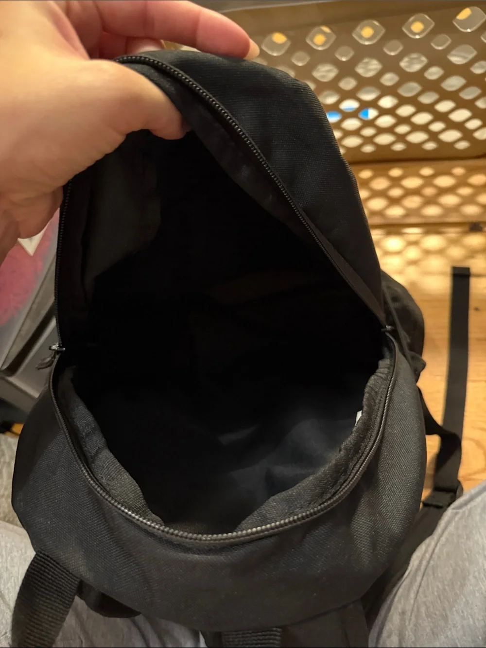Nike Black Backpack with White NIKE Logo